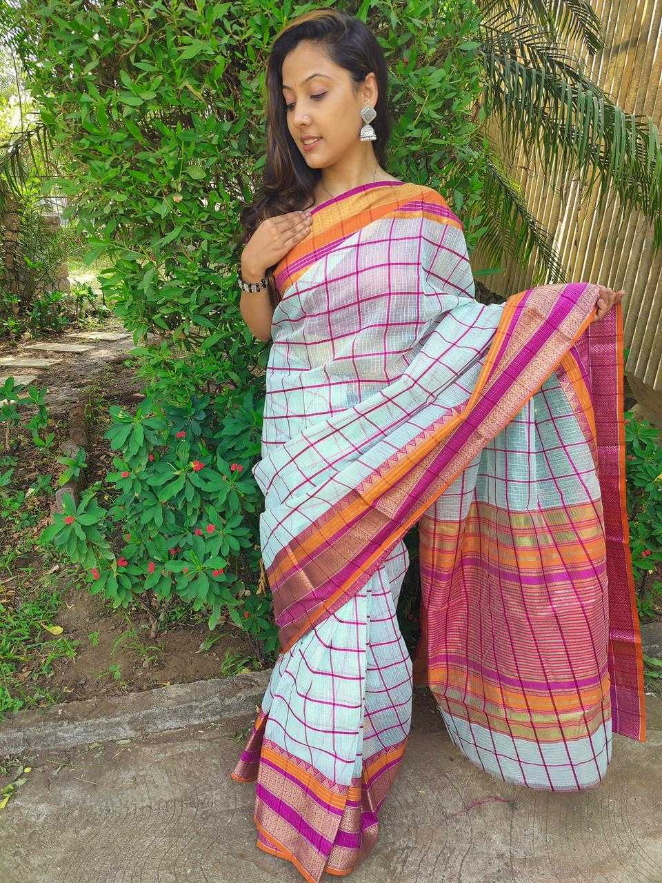 YNF KOTA SILK RWC KESARYA SAREES WHOLESALE LADIES INDIAN KOTA DORIA SAREES MANUFACTURER